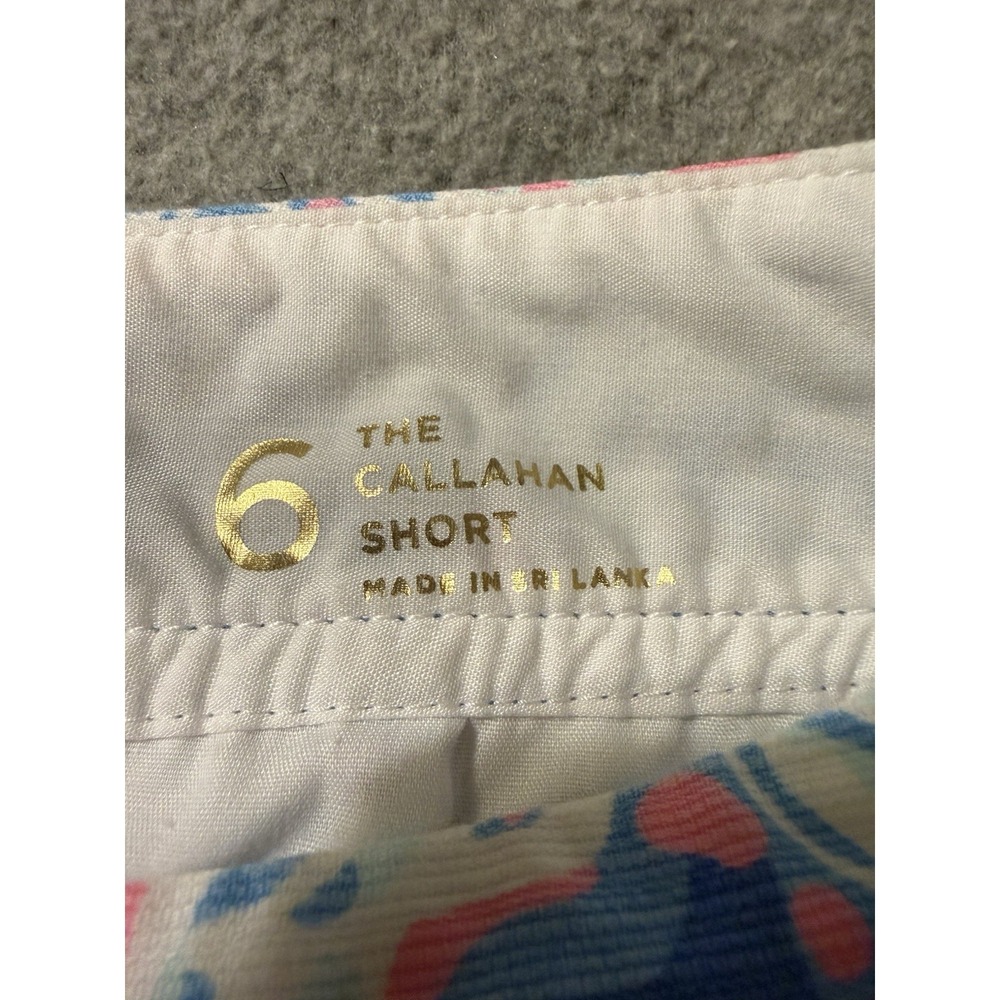 Lily Pulitzer Bay Blue Cotton Callahan Shorts Beach Golf Casual Women's 6 - Picture 8 of 16
